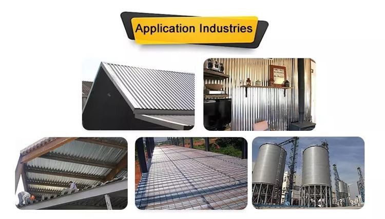Aluminum Zinc Corrugated Roofing Steel Sheet APPLICATION